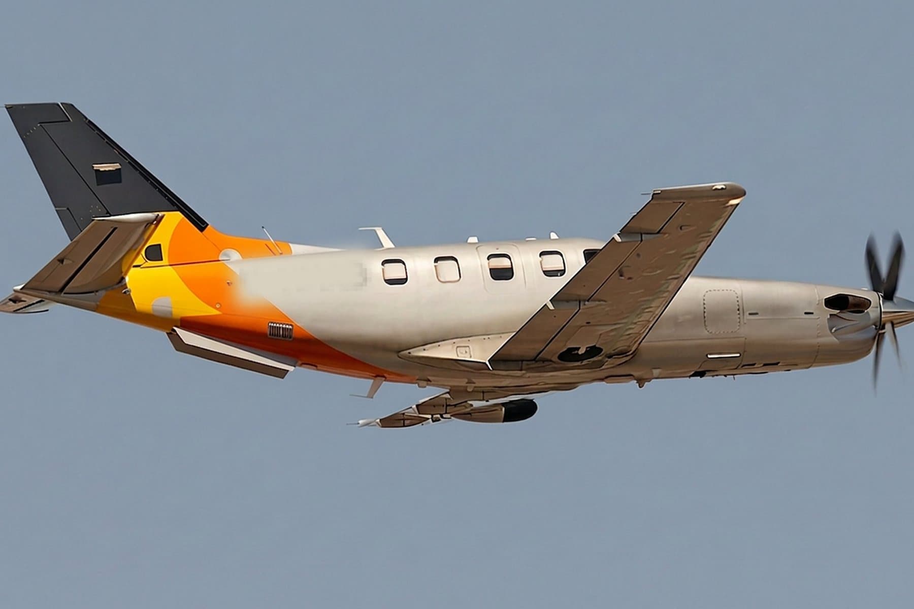 Daher TBM turboprop in flight